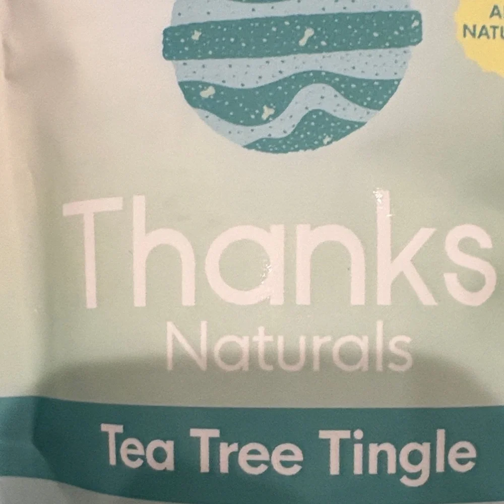 Thanks Naturals Tea Tree Tingle Bath Fizz 4oz 100% Natural and Vegan